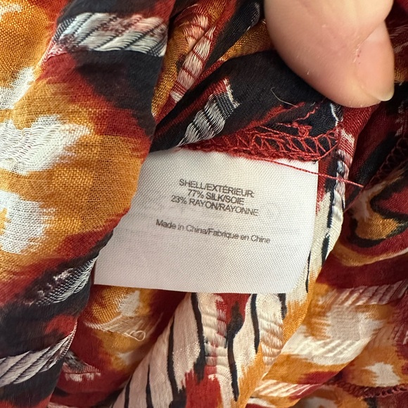 Tory Burch Silk Rust Red Terrero Diana Dress (Size 6) - Picture 7 of 11